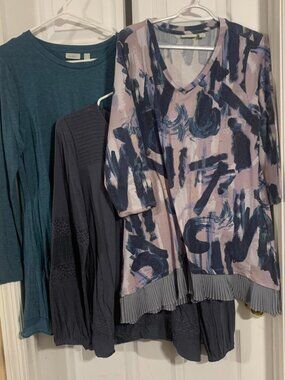 LOGO by Lori Goldstein Lot of 3 Women's Multi tops